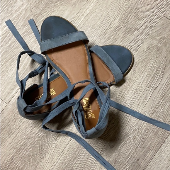 cornflower blue sandals
